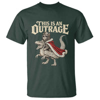 This Is an Outrage Royal Cat T Shirt Funny Princess Cat Riding Dragon Fantasy