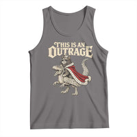 This Is an Outrage Royal Cat Tank Top Funny Princess Cat Riding Dragon Fantasy