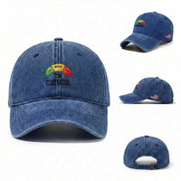 Funny Low Cortisol Stress Meter Washed Cotton Baseball Cap Low Medium High Anxiety Humor