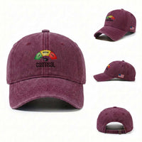 Funny Low Cortisol Stress Meter Washed Cotton Baseball Cap Low Medium High Anxiety Humor
