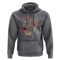 Trust in the Lord Proverbs 3:5 Floral Christian Hoodie Inspirational Bible Verse