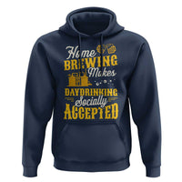 Funny Craft Crew Beer Homebrewers Hoodie Home Brewing Makes Day Drinking Socially Accepted Brewery Fans