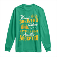 Funny Craft Crew Beer Homebrewers Long Sleeve Shirt Home Brewing Makes Day Drinking Socially Accepted Brewery Fans