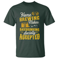 Funny Craft Crew Beer Homebrewers T Shirt Home Brewing Makes Day Drinking Socially Accepted Brewery Fans