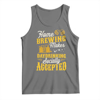 Funny Craft Crew Beer Homebrewers Tank Top Home Brewing Makes Day Drinking Socially Accepted Brewery Fans