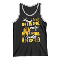 Funny Craft Crew Beer Homebrewers Tank Top Home Brewing Makes Day Drinking Socially Accepted Brewery Fans