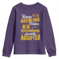 Funny Craft Crew Beer Homebrewers Youth Sweatshirt Home Brewing Makes Day Drinking Socially Accepted Brewery Fans
