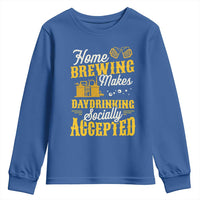 Funny Craft Crew Beer Homebrewers Youth Sweatshirt Home Brewing Makes Day Drinking Socially Accepted Brewery Fans