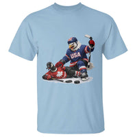 USA Eagle Vs Canada Loon Rivalry Graphic T Shirt Funny Sports Fan Ice Hockey Game Day Supporter