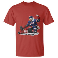 USA Eagle Vs Canada Loon Rivalry Graphic T Shirt Funny Sports Fan Ice Hockey Game Day Supporter