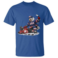 USA Eagle Vs Canada Loon Rivalry Graphic T Shirt Funny Sports Fan Ice Hockey Game Day Supporter