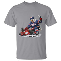 USA Eagle Vs Canada Loon Rivalry Graphic T Shirt Funny Sports Fan Ice Hockey Game Day Supporter
