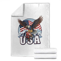 USA 1980 2026 American Eagle vs Canada Loon Throw Blanket Vintage Champs Retro Game Day Hockey Sports Fan