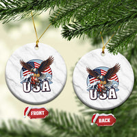 USA 1980 2026 American Eagle vs Canada Loon Ceramic Ornament Vintage Champs Retro Game Day Hockey Sports Fan