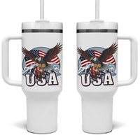 USA 1980 2026 American Eagle vs Canada Loon Tumbler With Handle Vintage Champs Retro Game Day Hockey Sports Fan