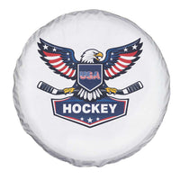 Screaming American Eagle Hockey Pride Graphic Spare Tire Cover Proud USA Ice Sticks Sports Fan