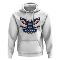 Screaming American Eagle Hockey Pride Graphic Hoodie Proud USA Ice Sticks Sports Fan