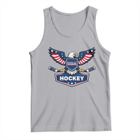 Screaming American Eagle Hockey Pride Graphic Tank Top Proud USA Ice Sticks Sports Fan