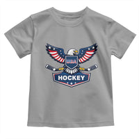 Screaming American Eagle Hockey Pride Graphic Toddler T Shirt Proud USA Ice Sticks Sports Fan