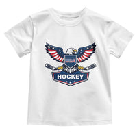 Screaming American Eagle Hockey Pride Graphic Toddler T Shirt Proud USA Ice Sticks Sports Fan