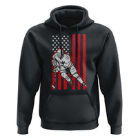 Patriotic American Flag Ice Hockey Player Hoodie Stars And Stripes Sports Graphic