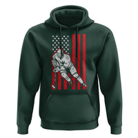 Patriotic American Flag Ice Hockey Player Hoodie Stars And Stripes Sports Graphic
