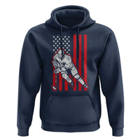 Patriotic American Flag Ice Hockey Player Hoodie Stars And Stripes Sports Graphic