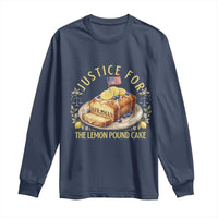 Justice for the Lemon Pound Cake Vintage Long Sleeve Shirt Funny Viral Meme Dessert Parody Rap Fans