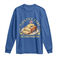 Justice for the Lemon Pound Cake Vintage Long Sleeve Shirt Funny Viral Meme Dessert Parody Rap Fans