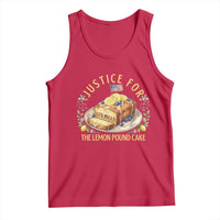 Justice for the Lemon Pound Cake Vintage Tank Top Funny Viral Meme Dessert Parody Rap Fans