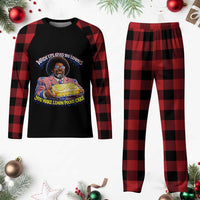 When Life Gives You Lemons Make Lemon Pound Cake Funny Meme Plaid Pajama Set Viral Hip Hop Humor Parody for Rap Fans