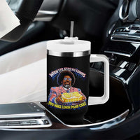 When Life Gives You Lemons Make Lemon Pound Cake Funny Meme Tumbler With Handle Viral Hip Hop Humor Parody for Rap Fans