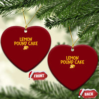 Lemon Pound Cake Team Ceramic Ornament Viral Meme Dessert Parody Internet Culture Fans