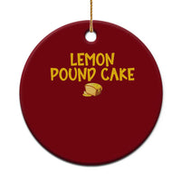 Lemon Pound Cake Team Ceramic Ornament Viral Meme Dessert Parody Internet Culture Fans
