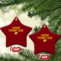 Lemon Pound Cake Team Ceramic Ornament Viral Meme Dessert Parody Internet Culture Fans