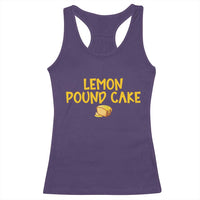 Lemon Pound Cake Team Racerback Tank Top Viral Meme Dessert Parody Internet Culture Fans