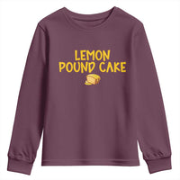 Lemon Pound Cake Team Youth Sweatshirt Viral Meme Dessert Parody Internet Culture Fans