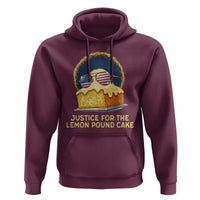 Justice for the Lemon Pound Cake Hoodie Viral Meme Dessert Parody Retro Hip Hop Vibe