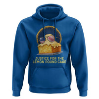 Justice for the Lemon Pound Cake Hoodie Viral Meme Dessert Parody Retro Hip Hop Vibe