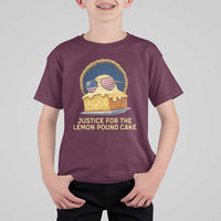 Justice for the Lemon Pound Cake T Shirt For Kid Viral Meme Dessert Parody Retro Hip Hop Vibe