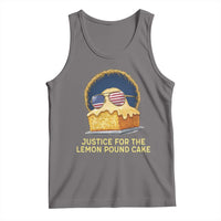 Justice for the Lemon Pound Cake Tank Top Viral Meme Dessert Parody Retro Hip Hop Vibe