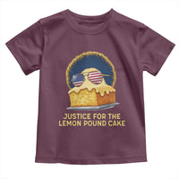 Justice for the Lemon Pound Cake Toddler T Shirt Viral Meme Dessert Parody Retro Hip Hop Vibe