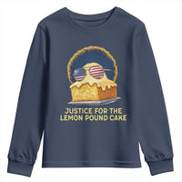 Justice for the Lemon Pound Cake Youth Sweatshirt Viral Meme Dessert Parody Retro Hip Hop Vibe