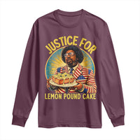 Justice for Lemon Pound Cake Patriotic Meme Long Sleeve Shirt Funny Viral Hip Hop Parody for Music Rap Fans
