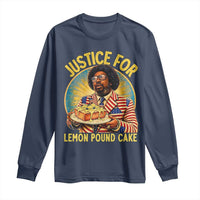 Justice for Lemon Pound Cake Patriotic Meme Long Sleeve Shirt Funny Viral Hip Hop Parody for Music Rap Fans
