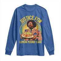Justice for Lemon Pound Cake Patriotic Meme Long Sleeve Shirt Funny Viral Hip Hop Parody for Music Rap Fans