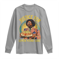 Justice for Lemon Pound Cake Patriotic Meme Long Sleeve Shirt Funny Viral Hip Hop Parody for Music Rap Fans