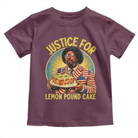 Justice for Lemon Pound Cake Patriotic Meme Toddler T Shirt Funny Viral Hip Hop Parody for Music Rap Fans