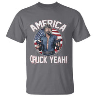 America Chuck Yeah Legendary Action Hero T Shirt Patriotic USA Flag Tribute 4th of July Freedom Humor