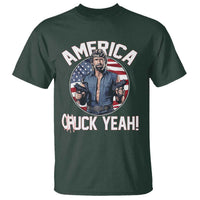 America Chuck Yeah Legendary Action Hero T Shirt Patriotic USA Flag Tribute 4th of July Freedom Humor